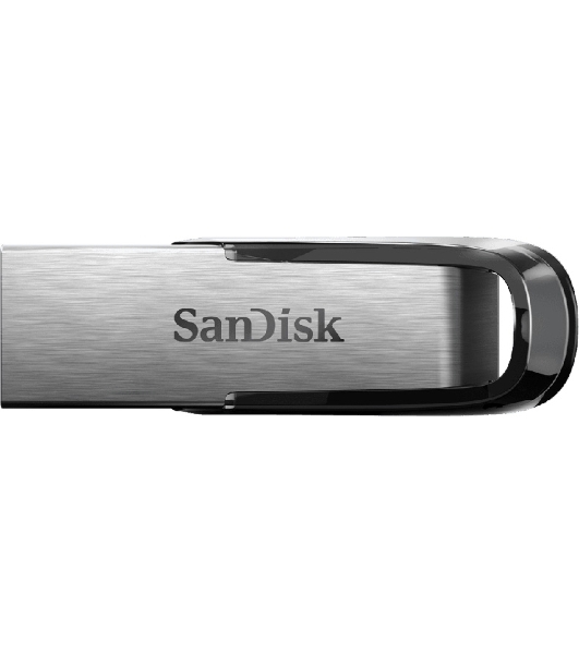 Флешка USB Sandisk CZ73 Cruzer Ultra Flair (SDCZ73-128G-G46), 128Gb, USB 3.0, R/W 150/45, серебристый/черный