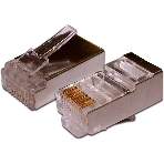 Коннектор медный LANMASTER TWT-PL45/S-8P8C RJ45 cat.5e серебристый, фото 1
