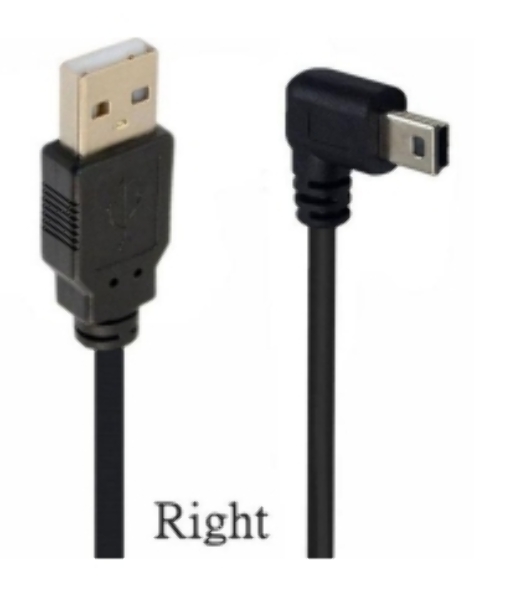 Кабель USB Type A на Mini USB угол вправо 3 м