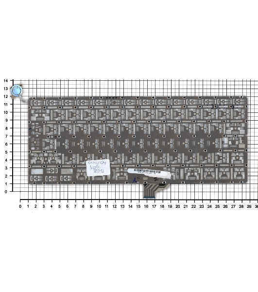 Клавиатура для ноутбука MacBook A1342 белый 13,3' большой Enter