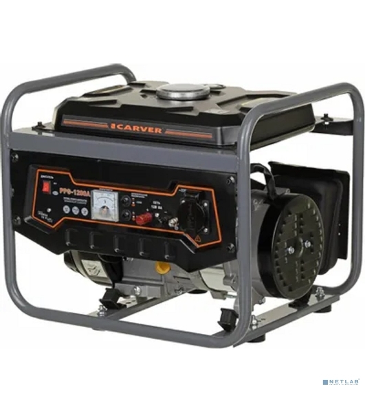 Электрогенератор бензиновый Carver PPG-1200, 1.05 кВт, 65 дБ, 24 кг