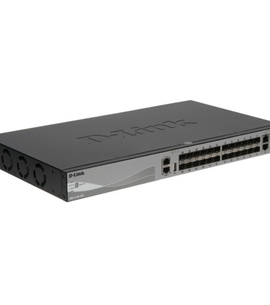Коммутатор D-Link DGS-3130-30S/B1A, 24×1 Гбит/с SFP + 4×10 Гбит/с SFP+ + 2×10 Гбит/с Combo, управляемый