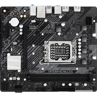 Материнская плата ASRock H610M-H2/M.2 D5, LGA 1700, Intel H610, 2xDDR5, 4xSATA, 1xM.2, 1xPCIe 4.0 x16, 1xPCIe x1, 2xHDMI, 1x 1Gb LAN, 4xUSB-A 2.0, 2xUSB-A 3.2 Gen 1, 3x3.5 мм, 7.1, mATX