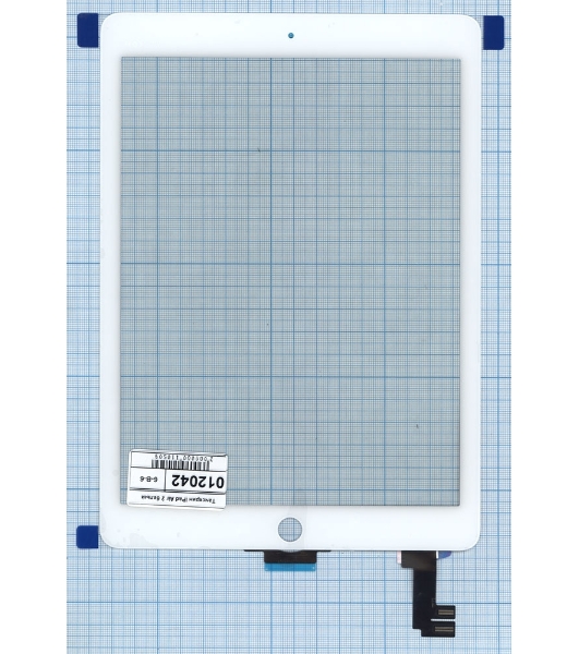 Сенсорное стекло (тачскрин) для iPad Air 2 (A1566, A1567) белое OEM