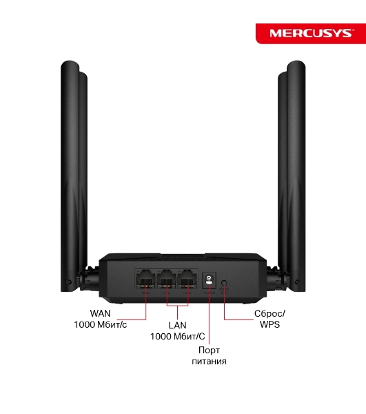 Маршрутизатор Mercusys MR62X AX1500 Wi-Fi 6 Router