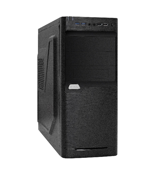 Компьютерный корпус Miditower ExeGate XP-330U-UNS350 (ATX, БП UNS350 с вент. 12см, 2*USB/2*USB 3.0, аудио, черный)