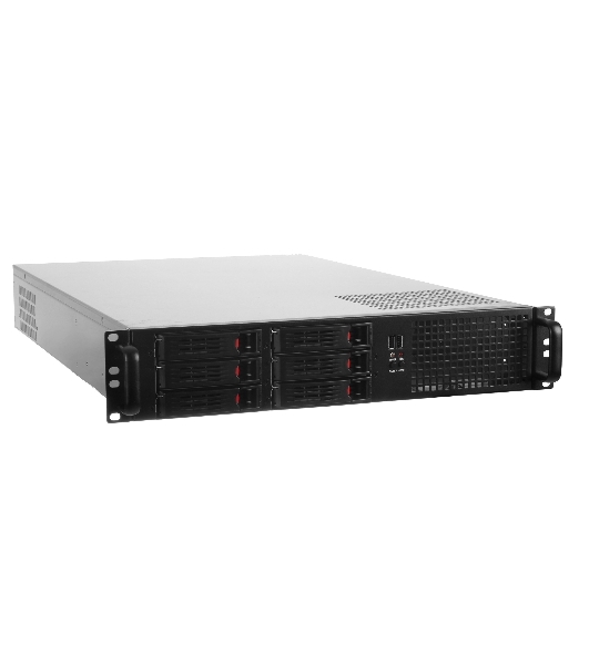 Серверный корпус ExeGate Pro 2U660-HS06 (RM 19', высота 2U, глубина 660, без БП, 6xHotSwap, USB)