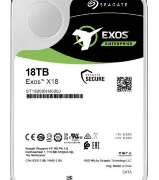 Жесткий диск Seagate 18Tb 7200rpm SATA-III 3.5' Exos X18 512E 256Mb