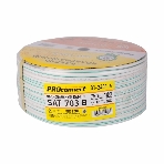 Кабель коаксиальный PROconnect SAT 703 B, Cu/Al/Cu, 64%, 75 Ом, бухта 100 м, белый, фото2