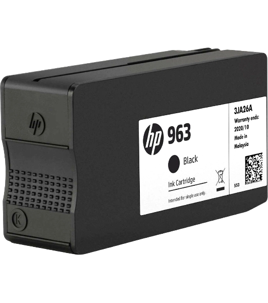Картридж струйный HP 963 3JA26AE черный (1000 стр) для HP OfficeJet Pro 901x/902x