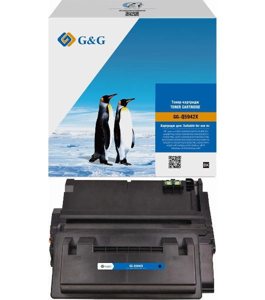 Картридж лазерный G&G GG-Q5942X черный (20 000 стр.) для HP LJ 4250/4250N/4250TN/4250DTN/4250DTNSL/4350/4350N/4350TN/4350DTN/4350DTNSL/4200/4200N/4200TN/4200DTN/4200DTNS/4200DTNSL/4300/4300N/4300TN/4300DTN/4300DTNS/4300DTNSL/4345 MFP/4345x MFP/4345xs MFP/4345xm MFP/M4345xm MFP/M4345xs MFP