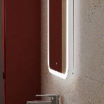 Зеркало Bau Stil 40х70, LeD подсветка, сенсор, антипар, пластиковый защитный корпус, фото12