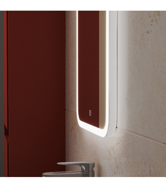 Зеркало Bau Stil 40х70, LeD подсветка, сенсор, антипар, пластиковый защитный корпус