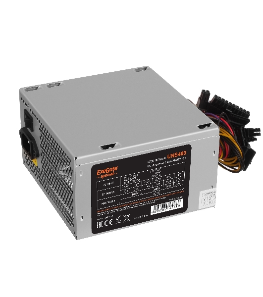 Блок питания ExeGate Special UNS400 (ES261567RUS-PC), 400Вт, 120мм, серебряный