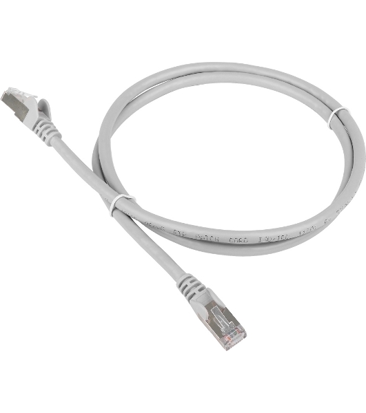 Патч-корд LANMASTER TWT-45-45-5.0/S-GY 5м FTP Cat 5e серый