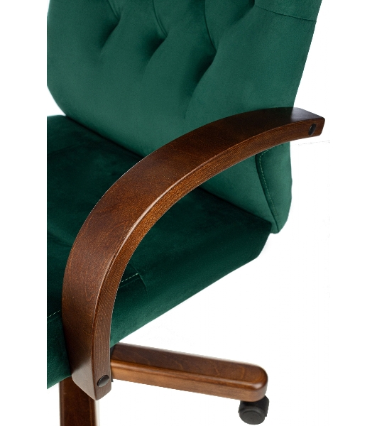 Кресло Бюрократ T-9928WALNUT Fabric Italia Green зеленый, ткань