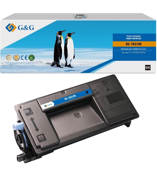 Картридж лазерный G&G GG-TK3100 TK-3100 черный (12500стр.) для Kyocera FS-2100D/2100DN