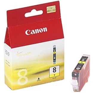 Картридж струйный CLI-8Y (0623B024), для Canon 4200/5200/MP500/MP800, Желтый, 490 стр.