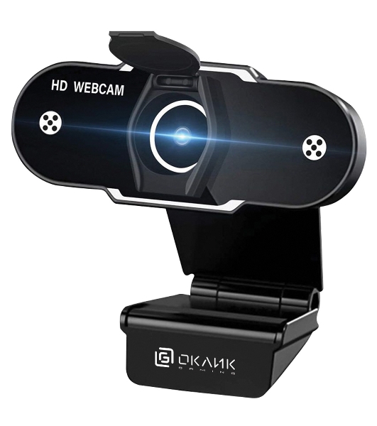 Веб-камера OKLICK OK-C012HD 1280x720, 30 кадр/с, USB Type-A, микрофон, универсальное крепление