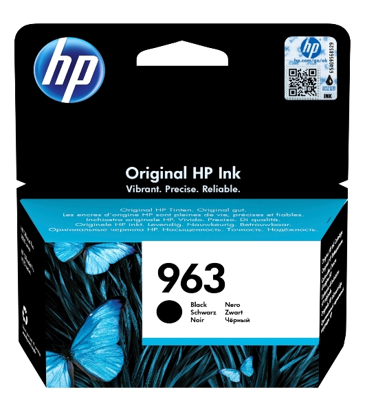 Картридж струйный HP 963 3JA26AE черный (1000 стр) для HP OfficeJet Pro 901x/902x