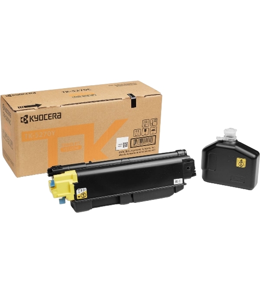 Картридж лазерный Kyocera TK-5270Y (1T02TVANL0) желтый для M6230cidn/M6630cidn/P6230cdn 6000 стр.