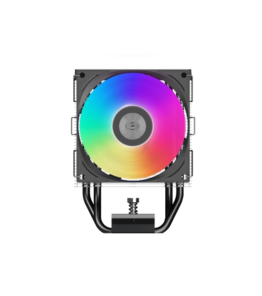 Кулер PCCooler R400 ARGb черный 92мм алюминий+медь 2200r m 30db 4-pin 180W 133мм