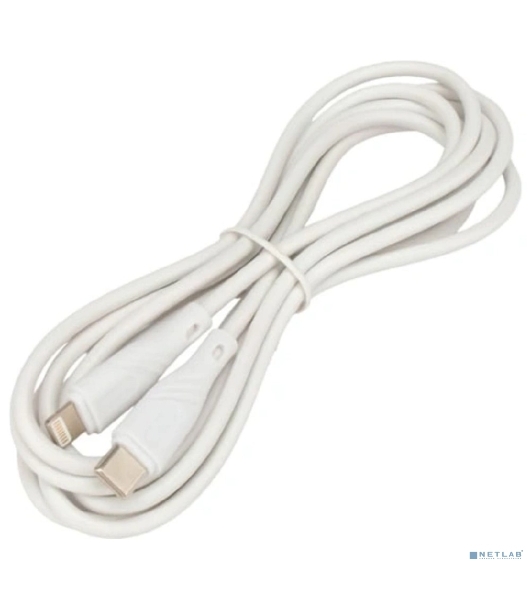 Кабель USB2.0 Cablexpert CCB-USB2-CMAPO1-2MW, Type-C/Lightning, издание Classic 0.1, 3A, 20Вт, 2м, белый, коробка