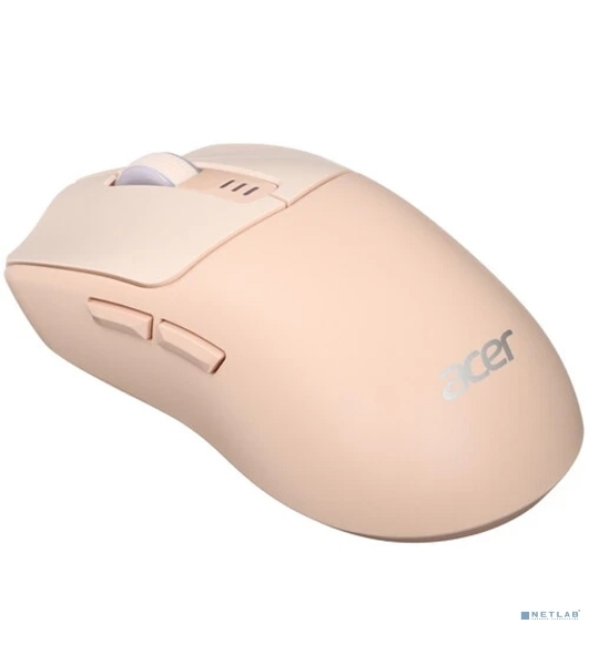 Мышь беспроводная Acer OMR312 розовый, 3200 dpi, радиоканал, Bluetooth, USB, кнопки - 5