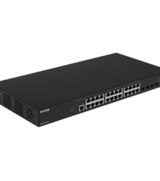 Коммутатор D-Link DXS-1210-28S/A1A, 24×10 Гбит/с SFP+ + 4×10 Гбит/с Combo, управляемый
