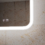 Зеркало Bau Stil 40х70, LeD подсветка, сенсор, антипар, пластиковый защитный корпус, фото10