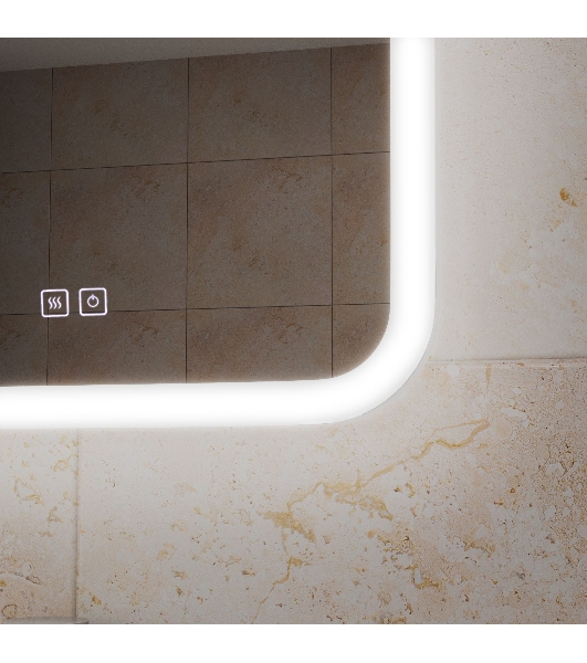 Зеркало Bau Stil 40х70, LeD подсветка, сенсор, антипар, пластиковый защитный корпус