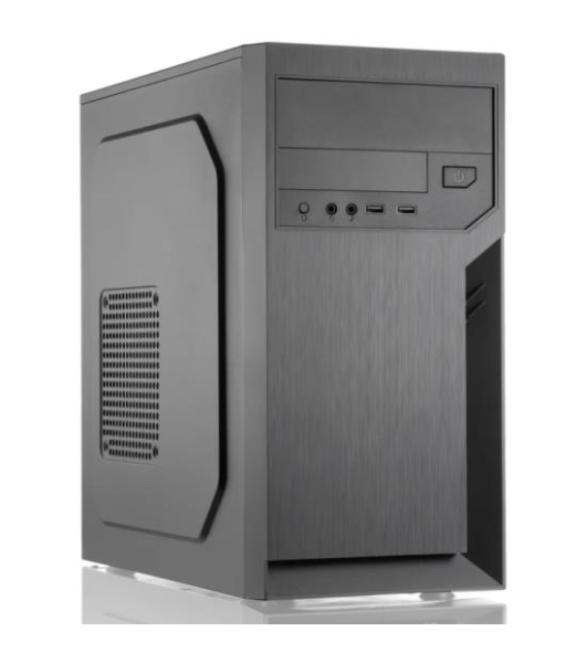 Компьютерный корпус с блоком питания 450Вт. Case Foxline FL-702, mATX, 1x5.25EXT, 1x3.5EXT, 2x3.5INT, 2xUSB 2.0, HDA, w/o FAN, w/450W ATX PSU, w/1.2m EU pwr cord