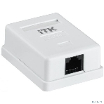 Розетка ITK GENERICA CS2-1C5EU-12-G настенная 49.2x65.5x25.2мм RJ45 ABS белый (упак.:1шт), фото2