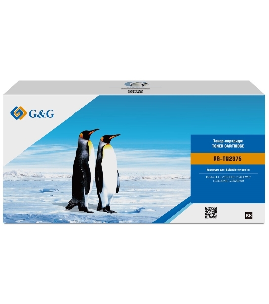 Картридж лазерный G&G GG-TN2375 черный (2600 стр.) для Brother HL-L2300DR/L2340DWR/L2360DNR/L2365DWR