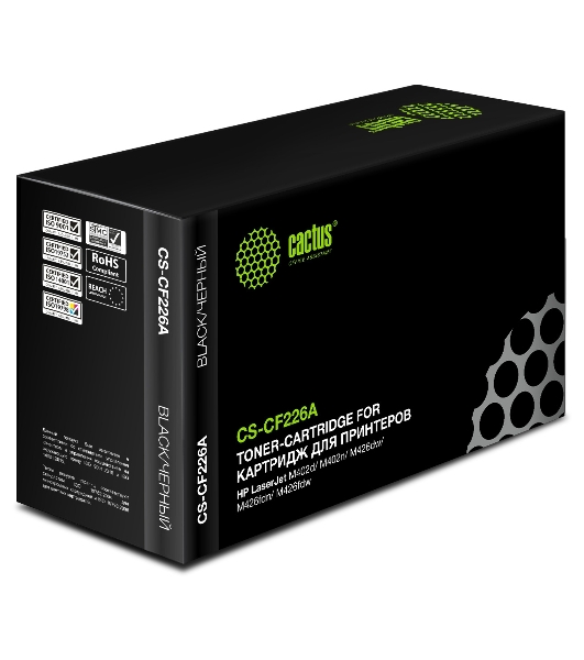 Картридж лазерный Cactus CS-CF226A черный (3100 стр.) для HP LJ M402d/M402n/M426dw/M426fdn/M426fdw