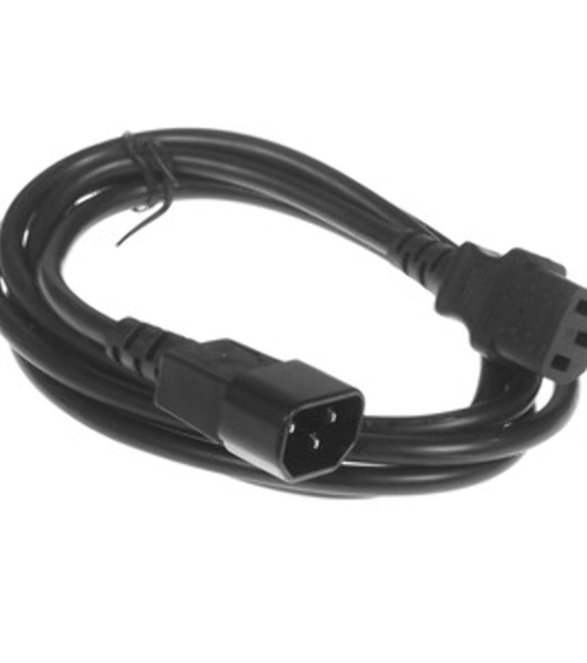 Кабель питания сист.блок-монитор Cablexpert PC-189-1-5M, 5м, C13-C14, 3x1кв.мм., черный, с заземлением