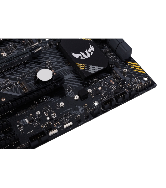Материнская плата ASUS TUF GAMING B550-PLUS, AM4, AMD B550, 4xDDR4, 6xSATA, 2xM.2, 1xPCIe 4.0 x16, 1xPCIe 3.0 x16, 3xPCIe x1, 1xHDMI, 1xDP, 1x 2.5Gb LAN, 4xUSB-A 3.2 Gen 1, 1xUSB-A 3.2 Gen 2, 2xUSB-A 2.0, 1xUSB-C 3.2 Gen 2, 5x3.5 мм, 7.1, ATX