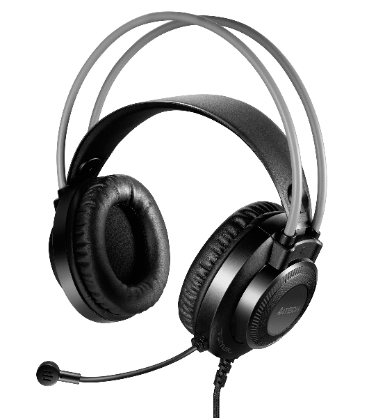 Гарнитура A4Tech Fstyler FH200U серый, проводная