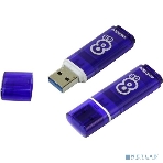 Флешка USB SmartBuy Glossy series Dark Blue (SB8GbGS-DB), 8Gb, USB 3.0/3.1, R/W 70/25, синий, фото 1