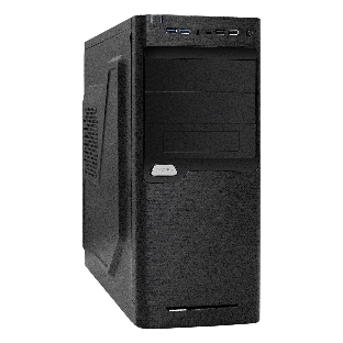 Компьютерный корпус Miditower ExeGate XP-330U-UNS400 (ATX, БП UNS400 с вент. 12см, 2хUSB/2хUSB 3.0, аудио, черный)