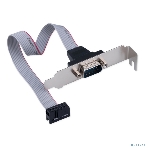 Планка на заднюю панель низкопрофильная Cablexpert CCDB9RECEPTACLE-LP, 1 порт COM/RS-232/DB9-M, фото8