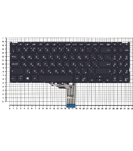 Клавиатура для ноутбука Asus Pro P3540, X545 черная