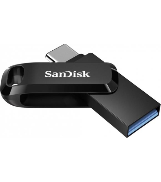 Флешка USB SanDisk DDC3 Ultra Dual Go (SDDDC3-064G-G46), 64Gb, USB 3.1/USB Type-C, R/W 150/30, черный