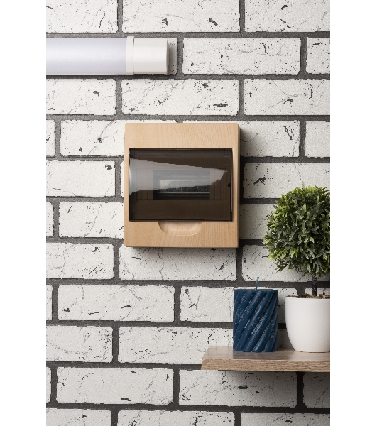 Щит ЩРН-П-8 IP41 светлое дерево PROxima EKF pb40-n-8-light