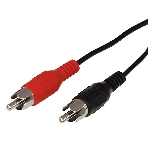 Шнур Rexant 2 RCA - 2 RCA, 3 м, черный (10 шт./уп.), фото 1