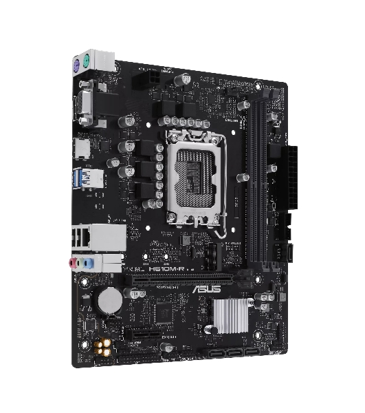 Материнская плата ASUS PRIME H610M-R-SI, LGA 1700, Intel H610, 2xDDR5, 4xSATA, 1xM.2, 1xPCIe 4.0 x16, 1x1Gb LAN, 2xUSB-A 2.0, 2xUSB-A 3.2 Gen 1, 1xVGA, 1xHDMI, 1xDP, 3x3.5 мм, 1xRS-232, 1xLPT, 7.1, mATX