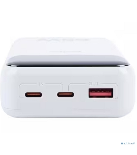 Портативный аккумулятор Perfeo Powerbank LAPTOP 65W 20000 mAh/LED дисплей/PD+QC 3.0/2Type-C/1 USB,max 65W/белый