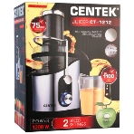 Соковыжималка Centek CT-1212 стальной/чёрный, центробежная, 1200 Вт, 1100 мл, механическое, фото13
