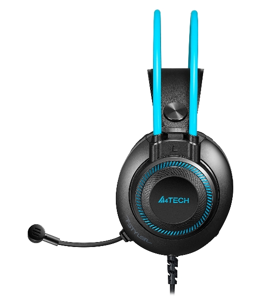 Гарнитура A4Tech Fstyler FH200U серый/синий, проводная