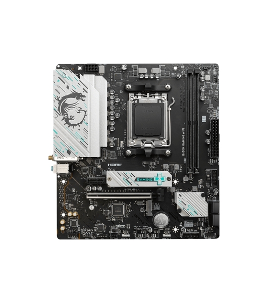 Материнская плата MSI B650M GAMING WIFI, AM5, AMD B650, 2xDDR5, 4xSATA, 2xM.2, 1xPCIe 4.0 x16, 1xPCIe 3.0 x1, 1xDP, 1xHDMI, 1x2.5Gb LAN, Wi-Fi 6E, Bluetooth 5.3, 1xUSB-C 5Gbps, 3xUSB-A 5Gbps, 2xUSB-A 2.0, 1xS/PDIF, 5x3.5 мм, 7.1, mATX